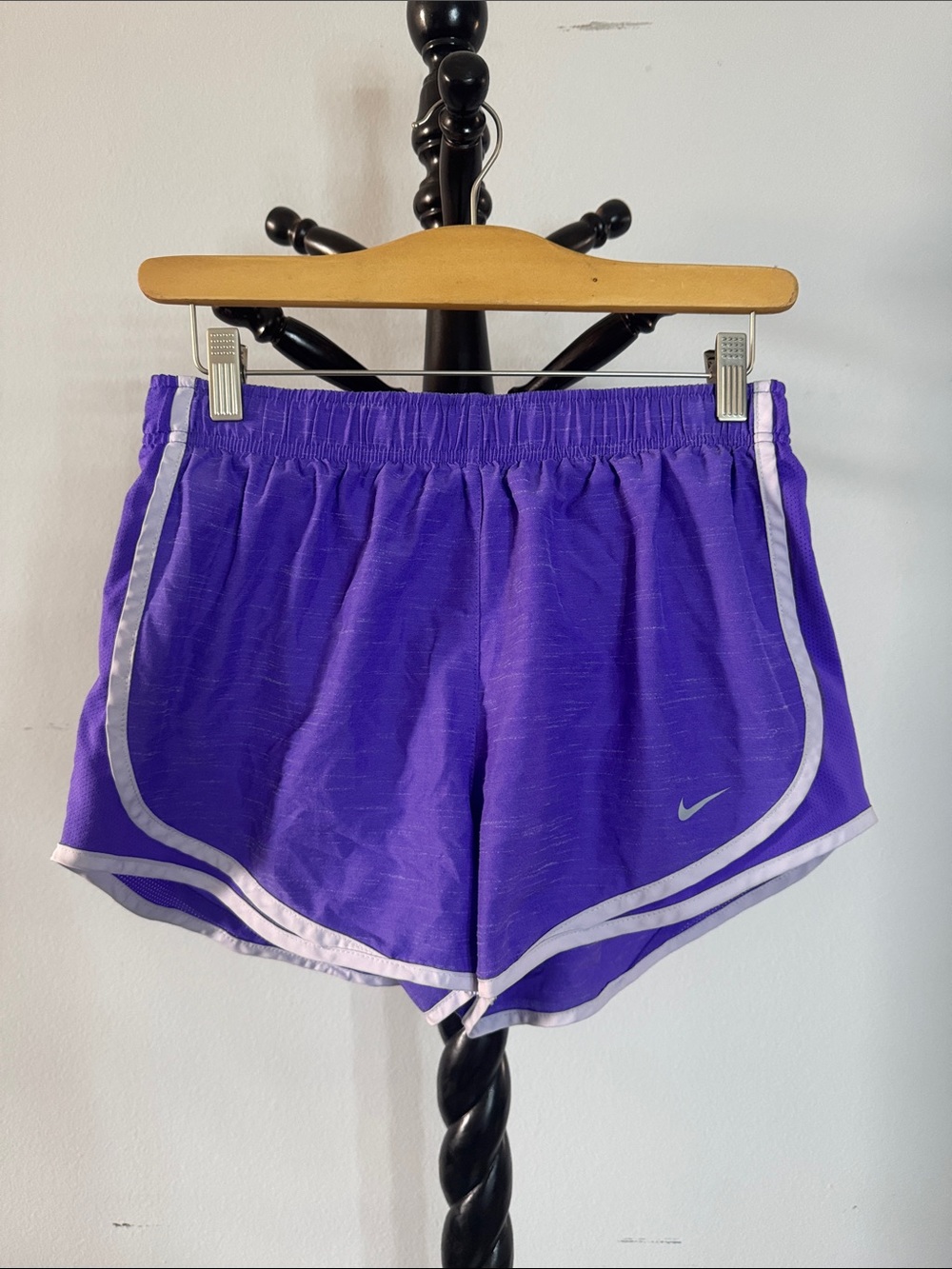 Nike Women’s Purple Athletic Shorts with White Trim 18.T